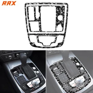 3Pcs Forged Carbon Fiber Gear Shift Panel Cover For Audi A6 S6 C7 A7 S7 2012-18 - Picture 1 of 13