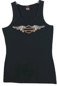 Camiseta Harley Davidson California Los Angeles Negra Mujer Talla S Sin Mangas. - Imagen 1 de 8