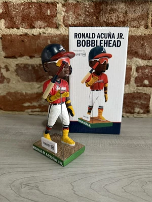 Ronald Acuna Jr. “Bat Flip” Bobblehead Atlanta Braves SGA 9/19/23 - Image 1 of 4