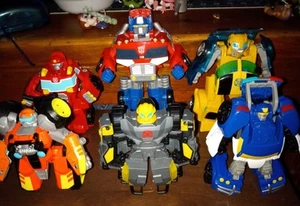 Transformers Rescue Autobots Lot Optimus Prime,Bumblebee,Playskool - Picture 1 of 6