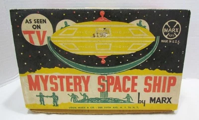 ВИНТАЖНАЯ ИГРУШКА MARXMYSTERY SPACE SHIP С ГИРОСКОПОМ В КОМПЛЕКТЕ С ОРИГИНАЛЬНОЙ КОРОБКОЙ 1960-е - Изображение 1 из 4