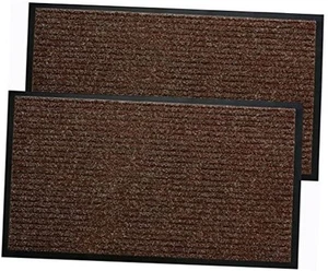 Door Mat 2-Pack, Doormat Entryway Mats Front Porch Doormats, Non-Slip Dirt - Picture 1 of 8
