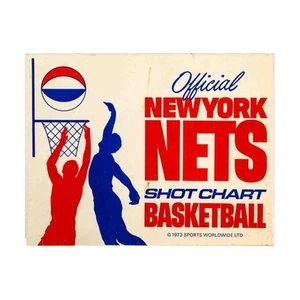 Sports Worldwi Board Game Official New York Nets Shot Chart Basketb Box VG+/EX - Picture 1 of 2