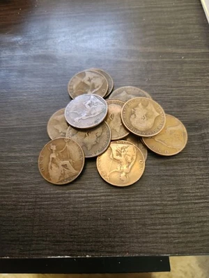 1901-1911 Great Britain One Penny Coin King Edward VII England - 100% Bronze - Image 1 of 3