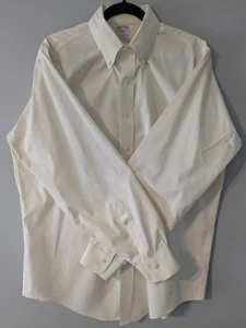 Brooks Brothers Yellow 16-35 Dress Shirt Traditional Fit All Cotton - Picture 1 of 8