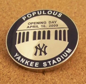 2009 Yankee Stadium Populous Employee Only pin First Ever Opening Day MLB c46967 - Picture 1 of 8