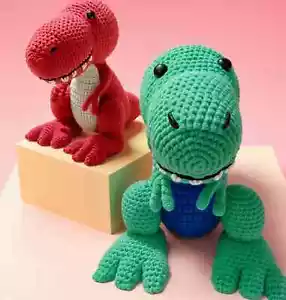 T-Rex Crochet Pattern PDF – Travis the T-Rex, DIY Amigurumi Pattern (US & UK) - Picture 1 of 8