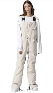 SEARIPE WINTER SNOW BIB OVERALLS. Khaki S: XL - Picture 1 of 6