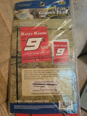 Kasey Kahne # 9 BUDWEISER DOUBLE SIDED 13 x 18 GARDEN FLAG ! FREE SHIPPING ! Cover
