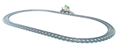 New Lego City Plastic Train Tracks Level Crossing 53400 53401 from set 60337 - Image 1 of 4