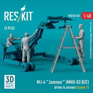 MJ-4 "Jammer" (MHU-83 B/E) Driver & Airmen 3pcs Scale 1:48 ResKit RSF48-0060 - Picture 1 of 7