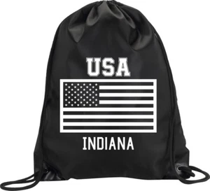 BOLSO MOCHILA INDIANA EE. UU. BOLSO DE MANO GIMNASIO BANDERA DEPORTE M1 - Imagen 1 de 1