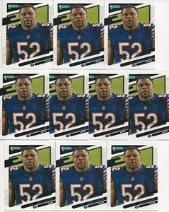 (20) 2021 Donruss Khalil Mack #203 Chicago Bears entrambe le varianti senza casco - Foto 1 di 2