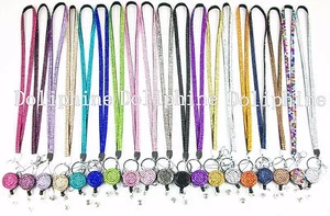 CORDÓN Bling con identificación de estrás Soporte de carrete de insignia retráctil con clip de cinturón - Imagen 1 de 43