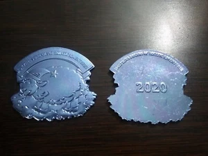 2020 Krewe Of Morpheus Blue Sheep Theme Die cut Mardi Gras Doubloon - Picture 1 of 1