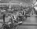 Curtiss Wright airplane factory Buffalo Plant photograph photo motorcycle