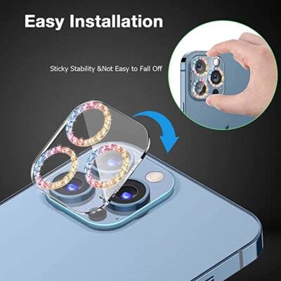 Bling Camera Lens Protector Tempered Diamond For iPhone 15 Plus/15Pro Max - Image 1 of 4