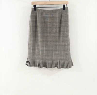 Evan Picone Peplum Skirt Gray Size 6 Petite - Image 1 of 4