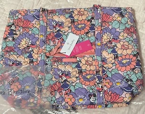 New Disney Vera Bradley Large Vera Tote Minnie Mouse Garden Party NWT - Picture 1 of 6