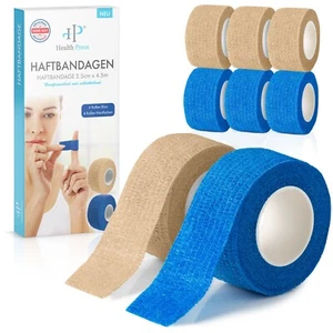Health Press Haftbandage 8x (2,5cm x 4,5m) - verschiedene Farben - Bild 1 von 4