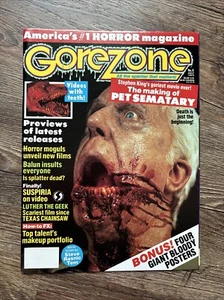Gore Zone Issue #8 July 1989 w/ Posters Attached Pet Sematary - R1031 - Picture 1 of 3