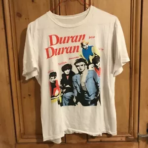 T-shirt vintage Duran Duran grafica uomo fascia S-234XL bianca C059 - Foto 1 di 5