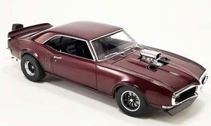 1:18 1968 Pontiac Firebird -- Maroon Drag Outlaws -- ACME - Picture 1 of 5