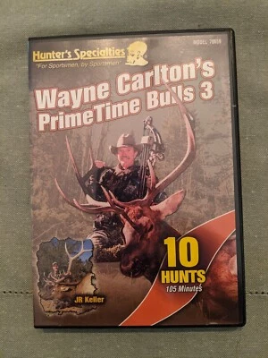 PrimeTime Bulls 3 Wayne Carlton Hunting Elk Deer DVD Foto 1 de 3