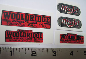 Water slide decal set for Doepke Wooldridge construction toy SHIPPING W/TRACKING
