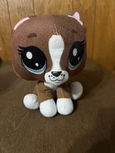 Peluche Littlest Pet Shop Roxie McTerrier poco menos de 9" marrón perro Lps 2019 - Imagen 1 de 13