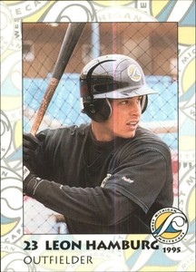 1995 West Michigan Whitecaps Team Issue #23 Leon Hamburg - NM-MT