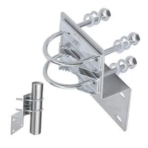 Pole Mounting Bracket, Antenna Mount, Heavy Duty Antenna Pole Mount Kit, - Picture 1 of 8