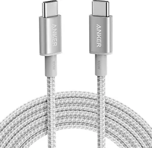 Anker Nylon USB C Cable 100W 10ft Fast Charge Date Sync for MAC/Galaxy S20/Pixel - Picture 1 of 7