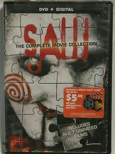 Saw: The Complete Movie Collection (DVD) Disc 1, 2, and 3 only. Missing Disc 4. - Imagen 1 de 7