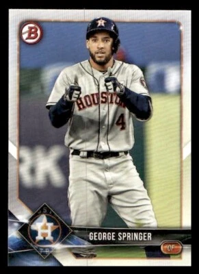2018 Bowman #14 George Springer Houston Astros - Image 1 of 2