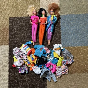 Mattel Barbie And The Rockers Doll Lot Of 3 Diva Dana + Extra 80s Clothes - Picture 1 of 16