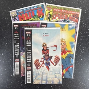 Lote de 5 cómics mixtos / Espectacular Spider-Man Hulk Ms Captain Marvel Miles Morales - Imagen 1 de 7