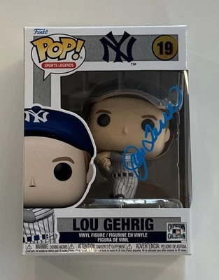 Joe Torre Signed New York Yankees Lou Gehrig Funko Pop! 4x WS Champ HOF 14 PSA - Image 1 of 4