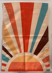 Außen Hof Flagge oder kleines Innen Banner Sonnenaufgang / Sonnenuntergang mit bunten Strahlen - Bild 1 von 11