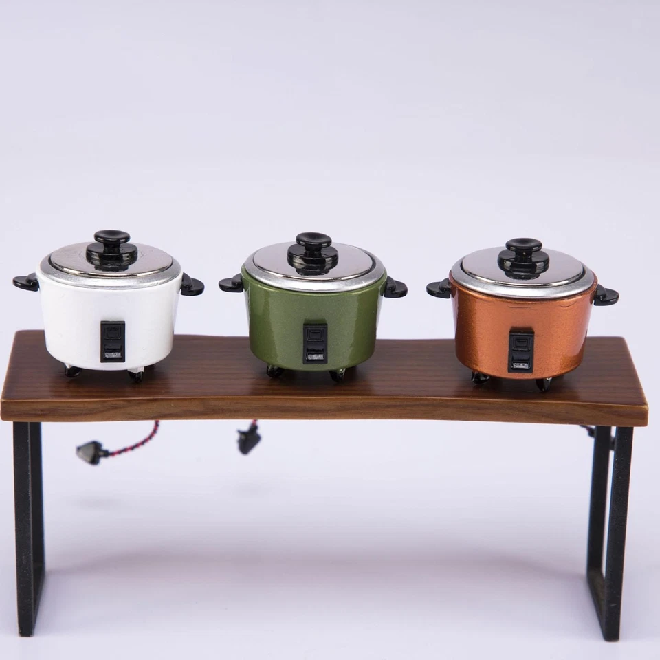 1/12 miniatura casa delle bambole in metallo fornello di riso accessori da - Immagine 1 di 1