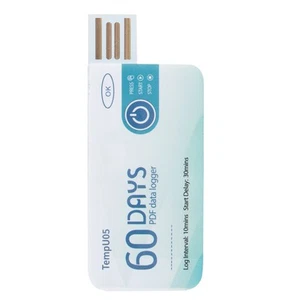 USB Temperature 60 Days Data Logger Recorder Recording Instrument Disposable GOF - Picture 1 of 12