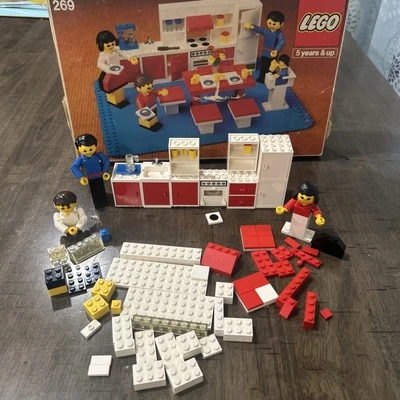 VTG LEGO Homemaker Kitchen Set #269 W/ Box 1978 Incomplete SEE DESCRIPTION - Image 1 of 4