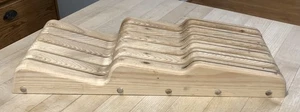 Crate & Barrel Messerblock mit 11 Schlitzen in Schublade Massivholz #548-693 - Bild 1 von 6