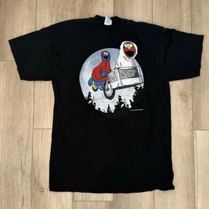 Sesame Street Elmo & Cookie Monster 2013 Adult XL E.T Movie Parody T-Shirt Rare - Picture 1 of 4