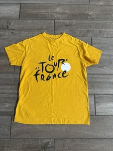 Camiseta Para Hombre Tour De Francia Amarilla Ciclismo Carrera Promo Talla Mediana LNC - Imagen 1 de 6