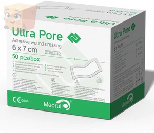 Medrull Ultra Pore Sterile Wundverband 6x7cm 50 Stück Starke Klebekraft - Bild 1 von 8