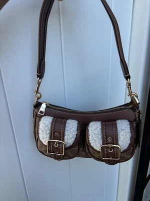 NWT Coach CY658 Ashton Baguette Bag In Signature Canvas Fast Shipping - Image 1 of 4