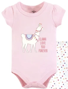 LITTLE TREASURE Baby Girls Bodysuits, Pack of 3 Multicolor Size 6-9 Month - Picture 1 of 5