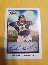Carlos Santana 2010 Tristar Obak Black Rookie Autograph card  #12/50