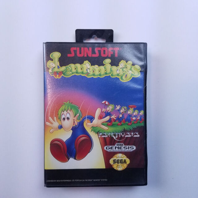 Mega Drive LEMMINGS No Instruction bbn 3109 Sega md